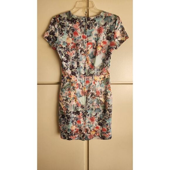 H and M Watercolor Floral Print Dress, Size 4, NWOT - Picture 6 of 12